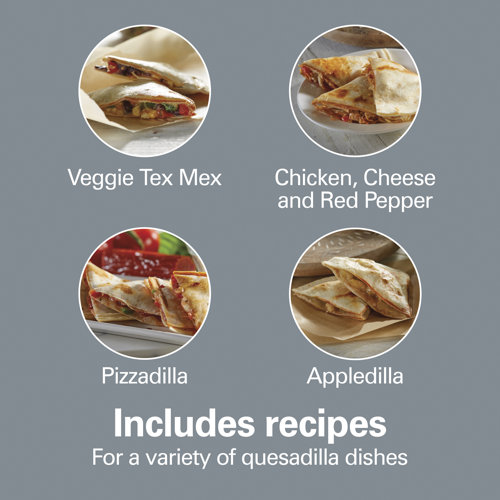 Hamilton Beach® Quesadilla Maker 8" Round Red & Reviews Wayfair Canada